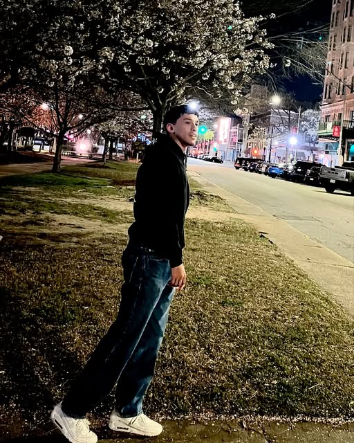 Jason Steele, creator of Faith of Steele, outdoors in the city